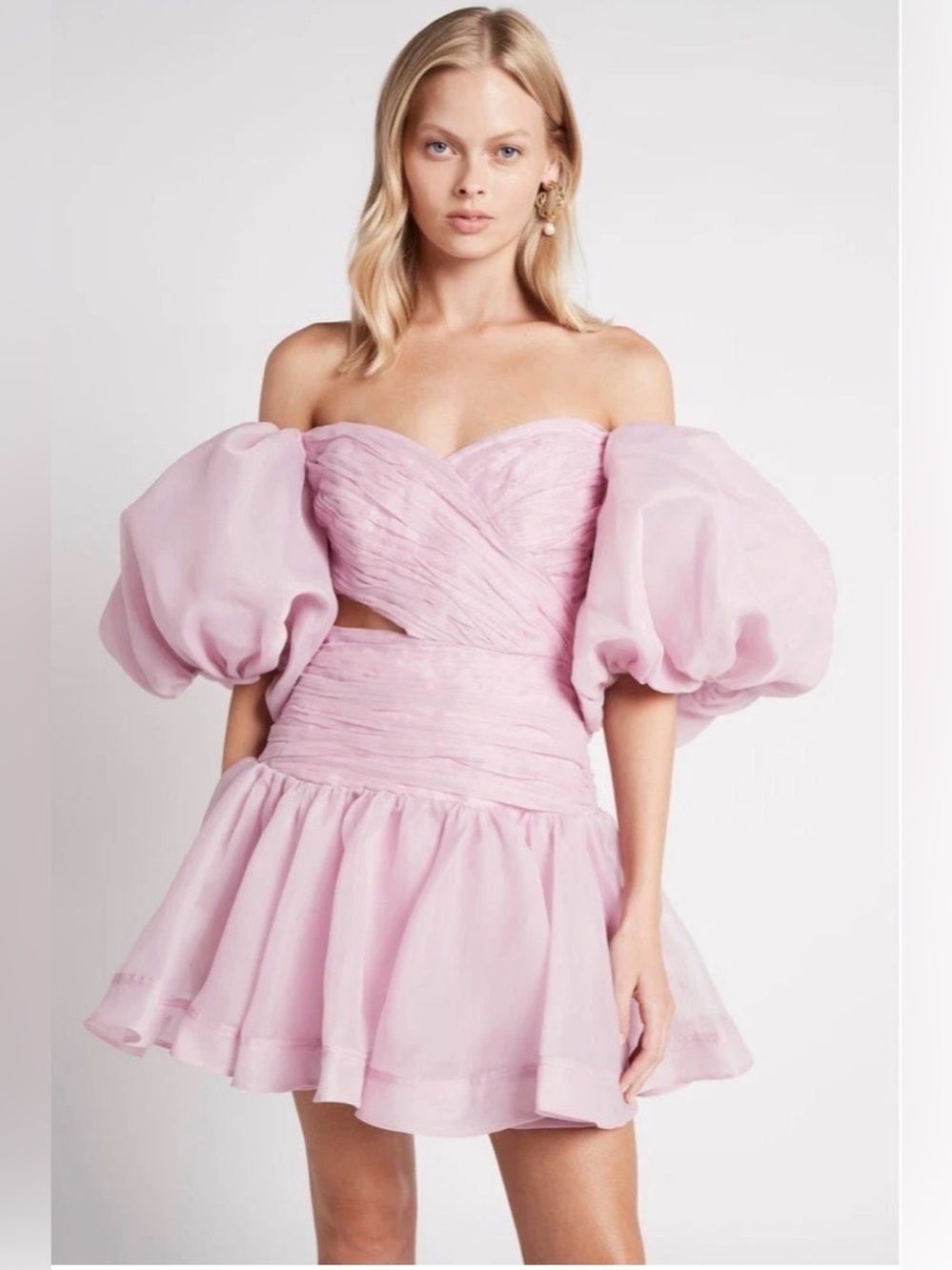 AJE Myriad Cut Out Mini Dress in Lilac AU 10/ US 6 $455 New ! Sold out !